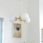 Cream Ball Chandelier