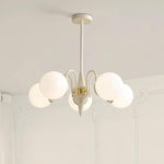 Cream Ball Chandelier