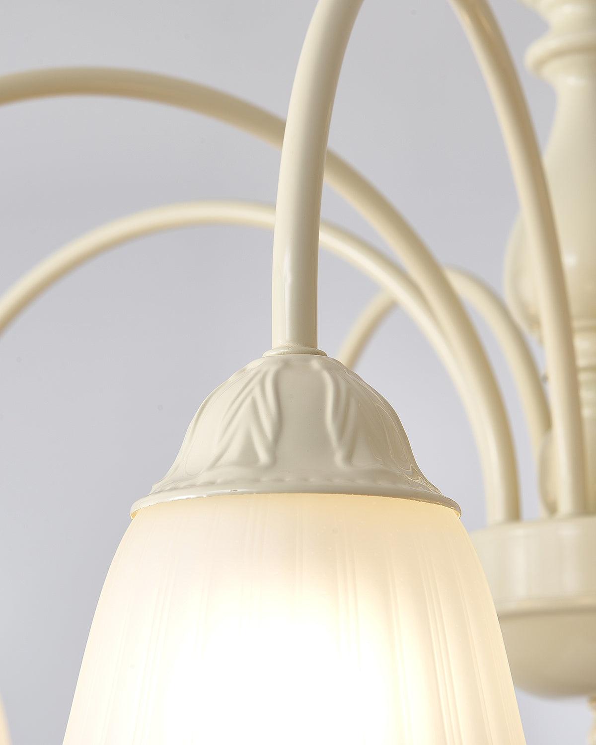 cream-flower-chandelier