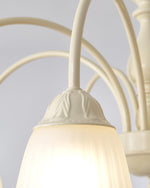 cream-flower-chandelier