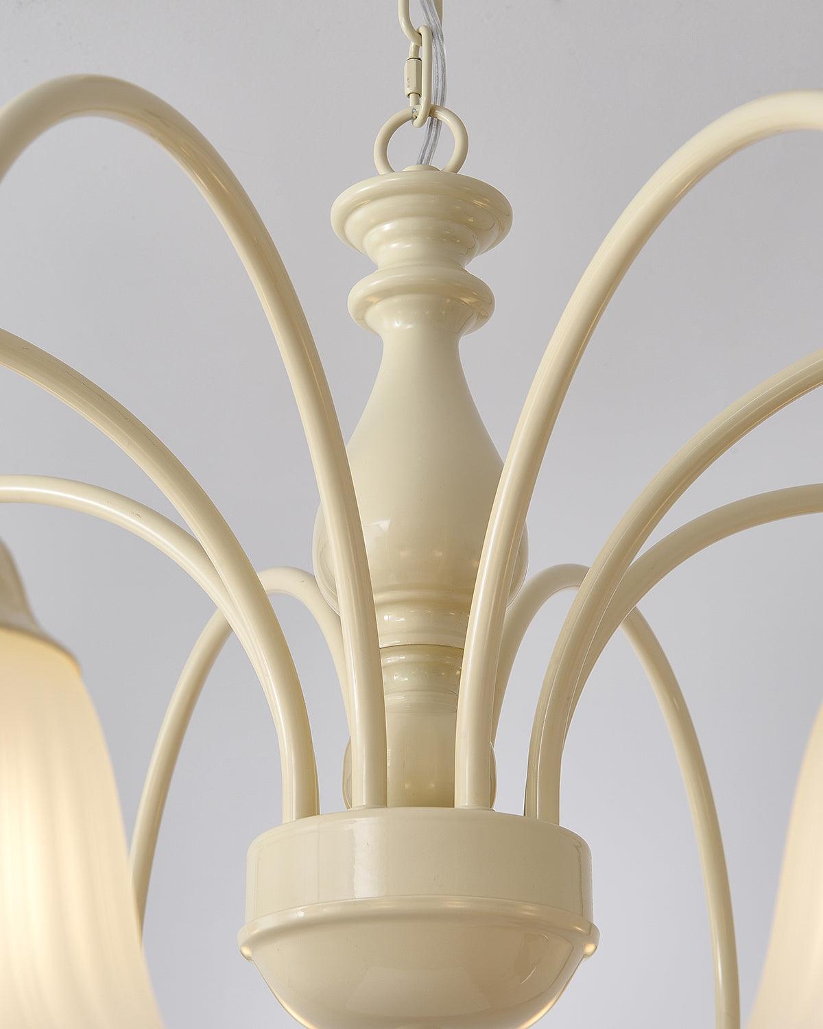 cream-flower-chandelier