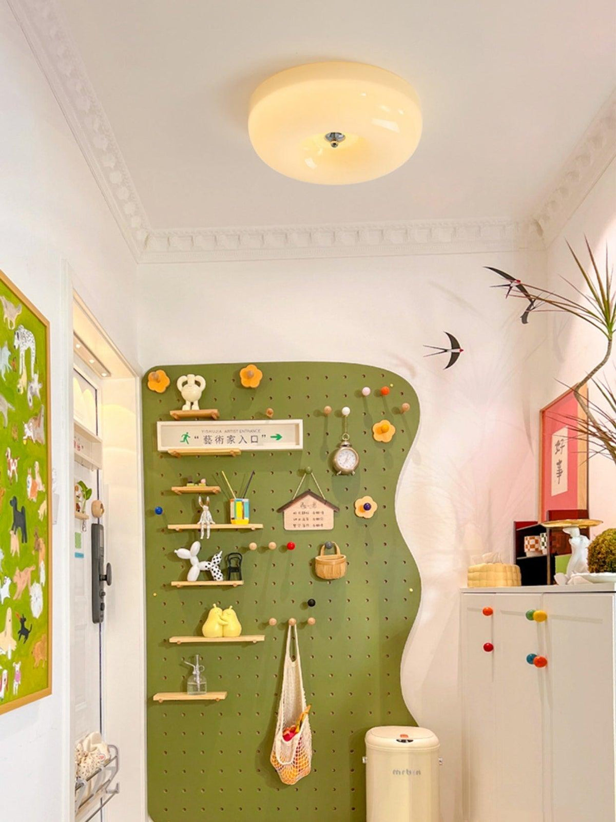 cream-pudding-ceiling-lamp