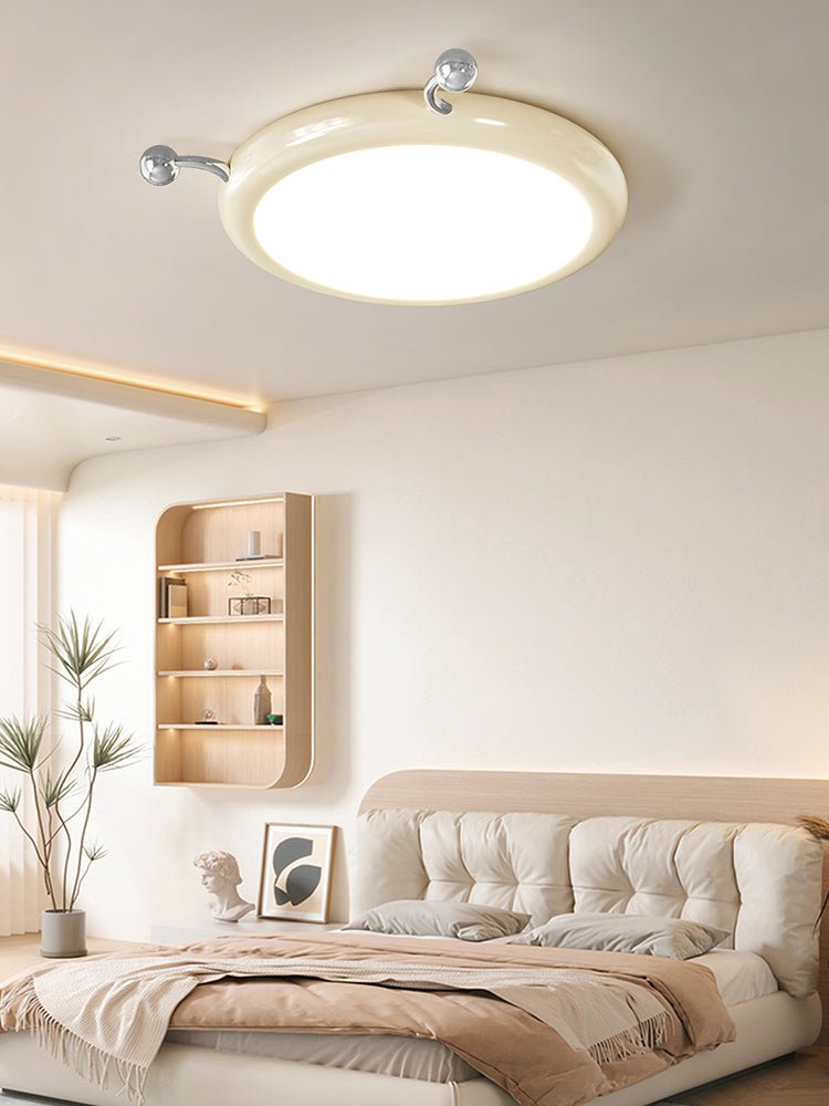 Cream Puff Flush Mount Ceiling Light – Modern Scalloped LED Fixture