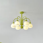 Cream Pumpkin Ball Chandelier
