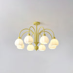 Cream Pumpkin Ball Chandelier