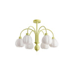 Cream Pumpkin Ball Chandelier