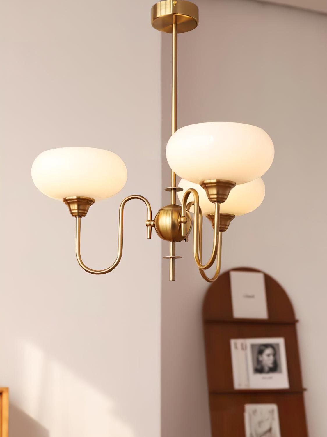 Creamy Persimmon Chandelier - ailampplus