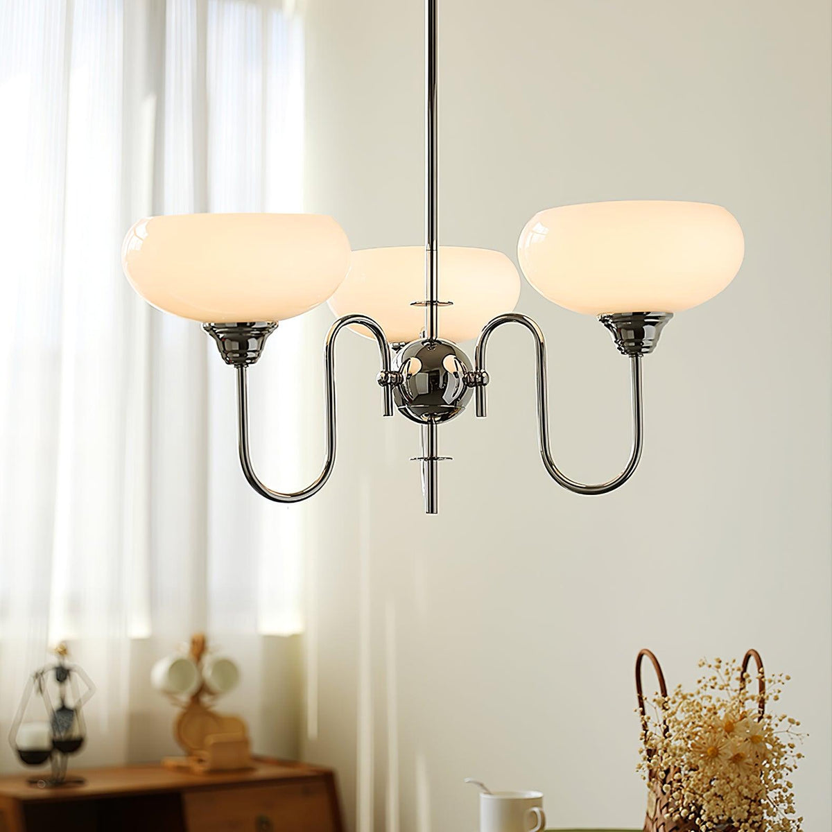 Creamy Persimmon Chandelier - ailampplus
