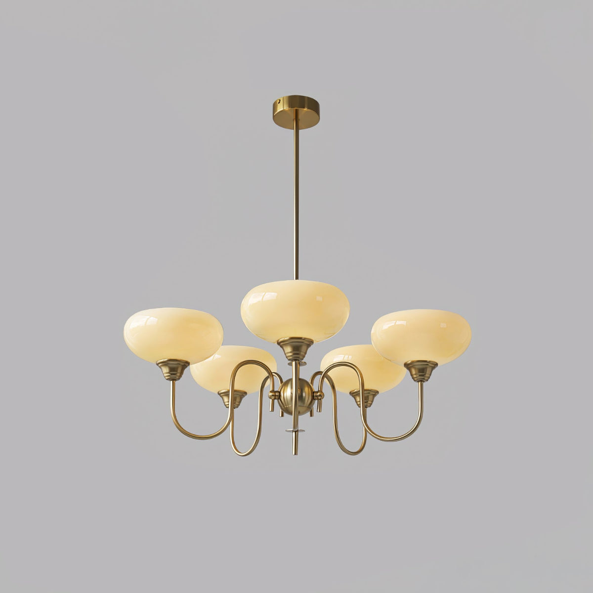 Creamy Persimmon Chandelier - ailampplus