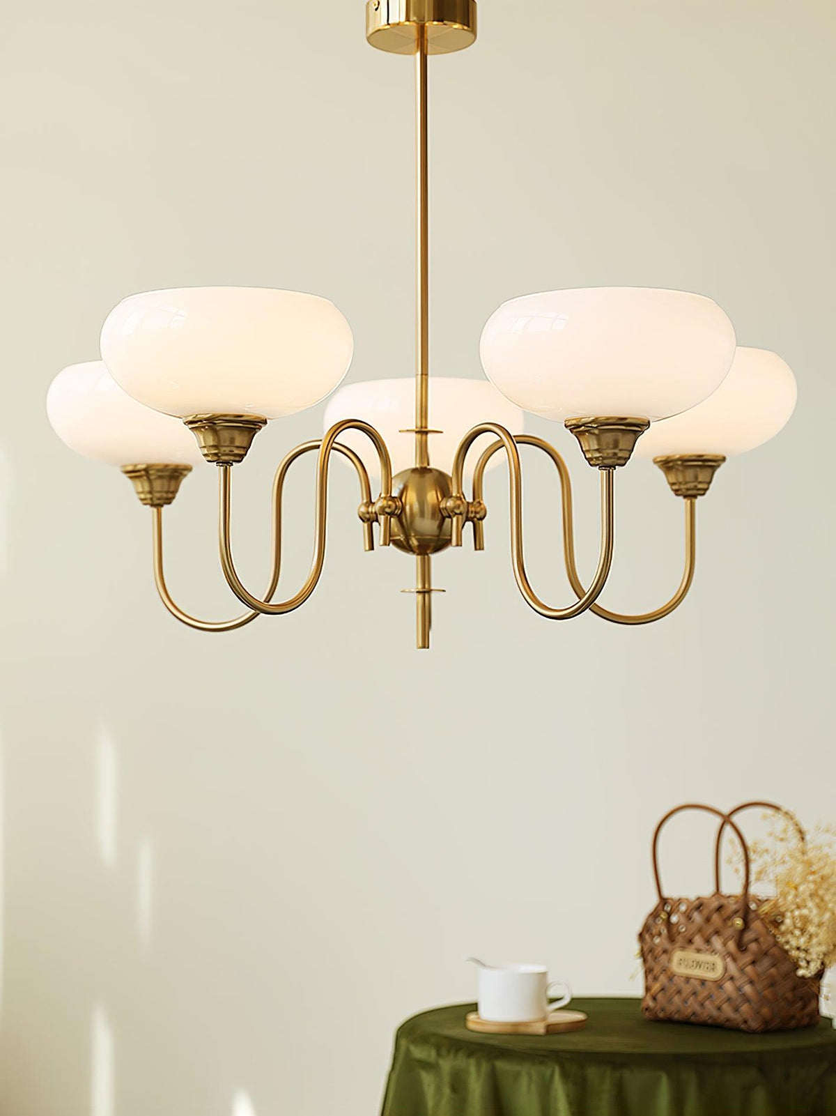 Creamy Persimmon Chandelier - ailampplus