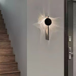 Kinetic Shadow Wall Lamp – Chrome LED Sconce with Sculptural Light Play