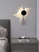 Kinetic Shadow Wall Lamp – Chrome LED Sconce with Sculptural Light Play