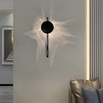 Kinetic Shadow Wall Lamp – Chrome LED Sconce with Sculptural Light Play