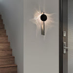 Kinetic Shadow Wall Lamp – Chrome LED Sconce with Sculptural Light Play