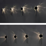 Kinetic Shadow Wall Lamp – Chrome LED Sconce with Sculptural Light Play