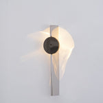 Kinetic Shadow Wall Lamp – Chrome LED Sconce with Sculptural Light Play