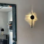 Kinetic Shadow Wall Lamp – Chrome LED Sconce with Sculptural Light Play