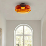 Iwhd 6W Amber Glass Led Pendant Lights Fixtures Home Decor Bedroom Living Dining Room Nordic Modern Hanging Lamp Lamparas