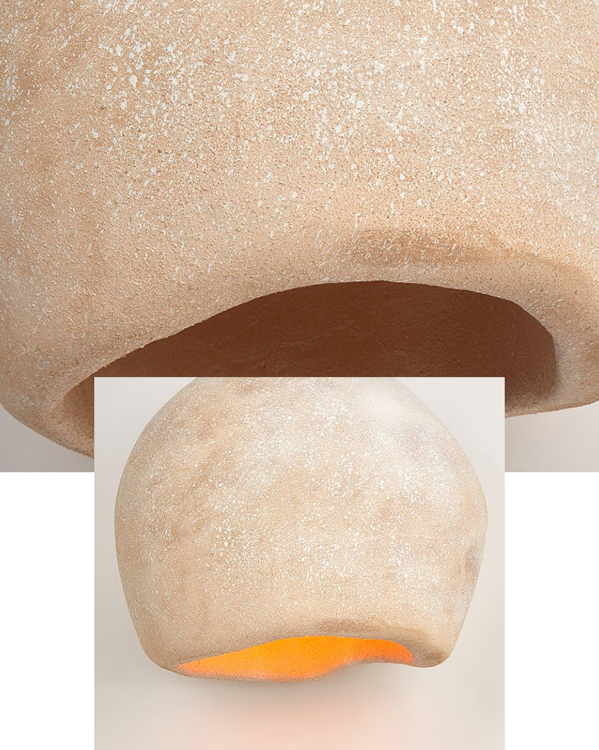 Crete Modern Pendant Light – Sculptural Cream White Ceiling Lamp for Dining & Living Spaces