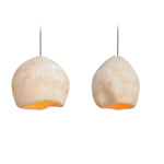 Crete Modern Pendant Light – Sculptural Cream White Ceiling Lamp for Dining & Living Spaces