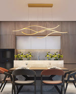 Crossing Waves LED Chandelier