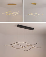 Crossing Waves LED Chandelier