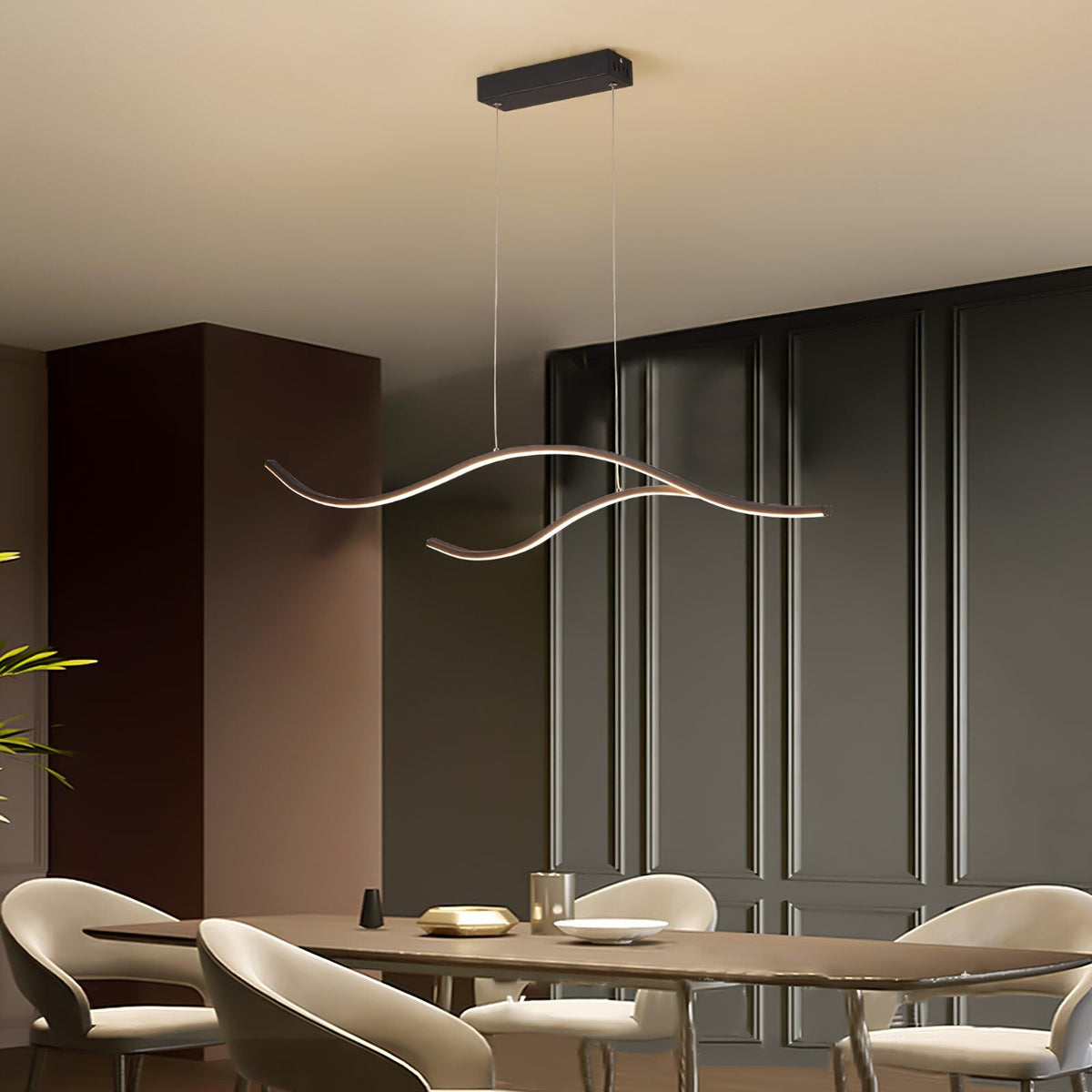 Crossing Waves LED Chandelier