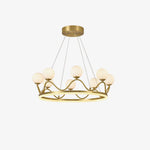 Crown Brass Chandelier