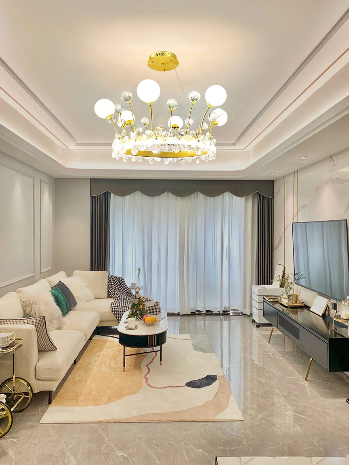 Crown Crystal Chandelier