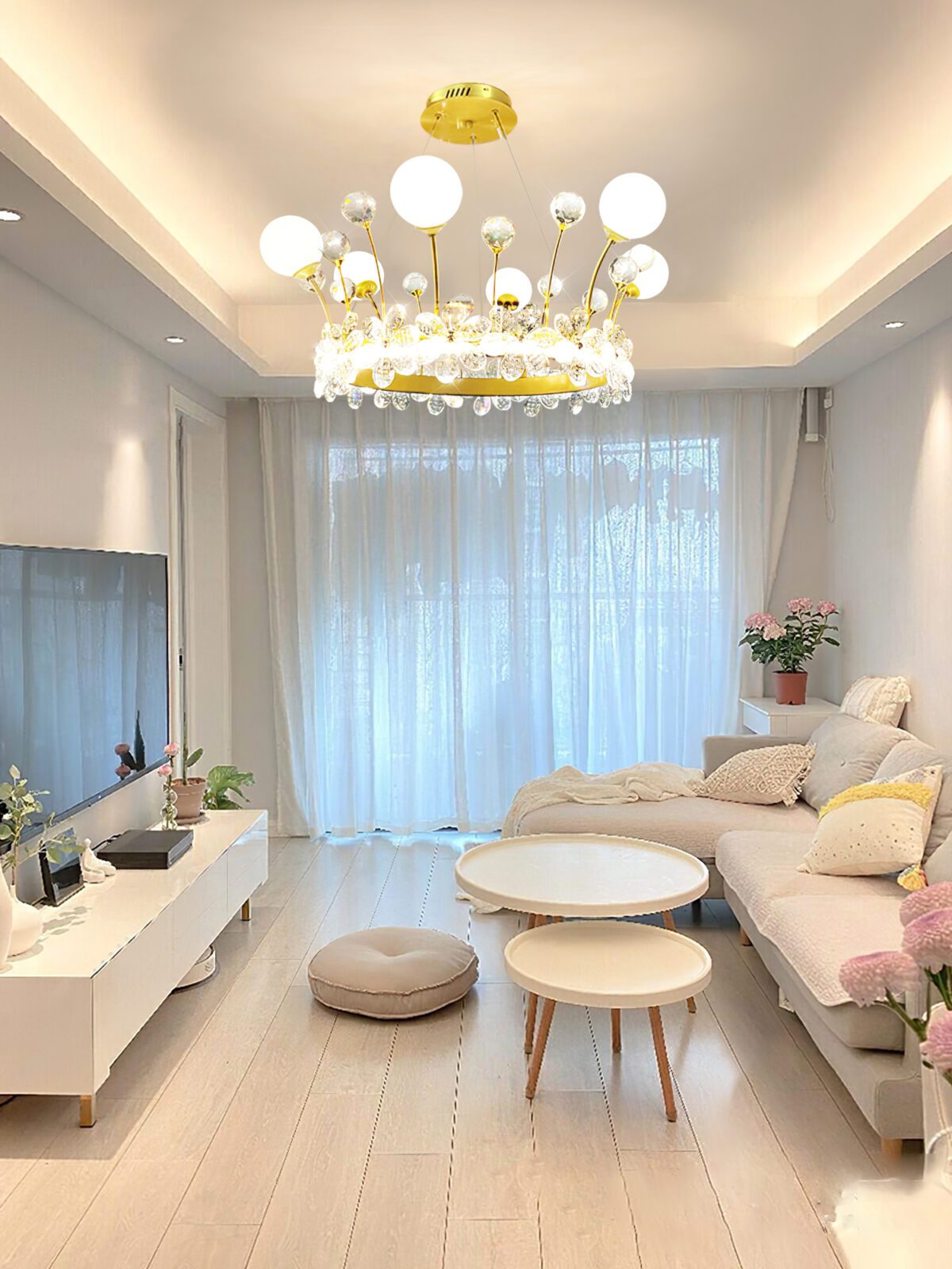 Crown Crystal Chandelier