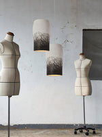 Crust Thin Pendant Light — Sculptural Wabi-Sabi Ceiling Lamp in Grey