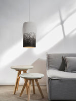 Crust Thin Pendant Light — Sculptural Wabi-Sabi Ceiling Lamp in Grey