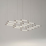 Crystal Grid Custom Chandelier – Bespoke LED Pendant for Modern Interiors