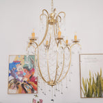 Birdcage Crystal Chandelier with Vintage Gold Finish