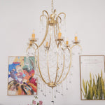 Birdcage Crystal Chandelier with Vintage Gold Finish