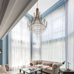 Tatum Lux Shell Crystal Pendant light Chandelier