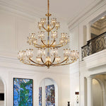 crystal-column-brass-chandelier
