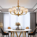 crystal-column-brass-chandelier