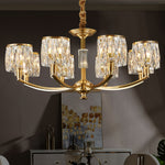 crystal-column-brass-chandelier