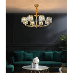 crystal-column-brass-chandelier