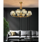 crystal-column-brass-chandelier