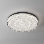 Crystal Core Ceiling Lamp in Brass and Resin – Modern Flush Mount Light