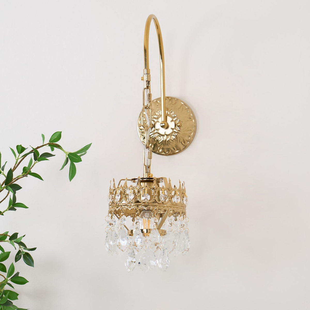 Crystal Crown Sconce