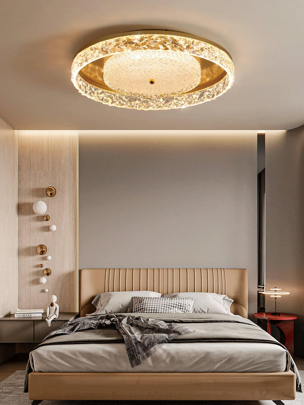Crystal Embedded Ceiling Lamp