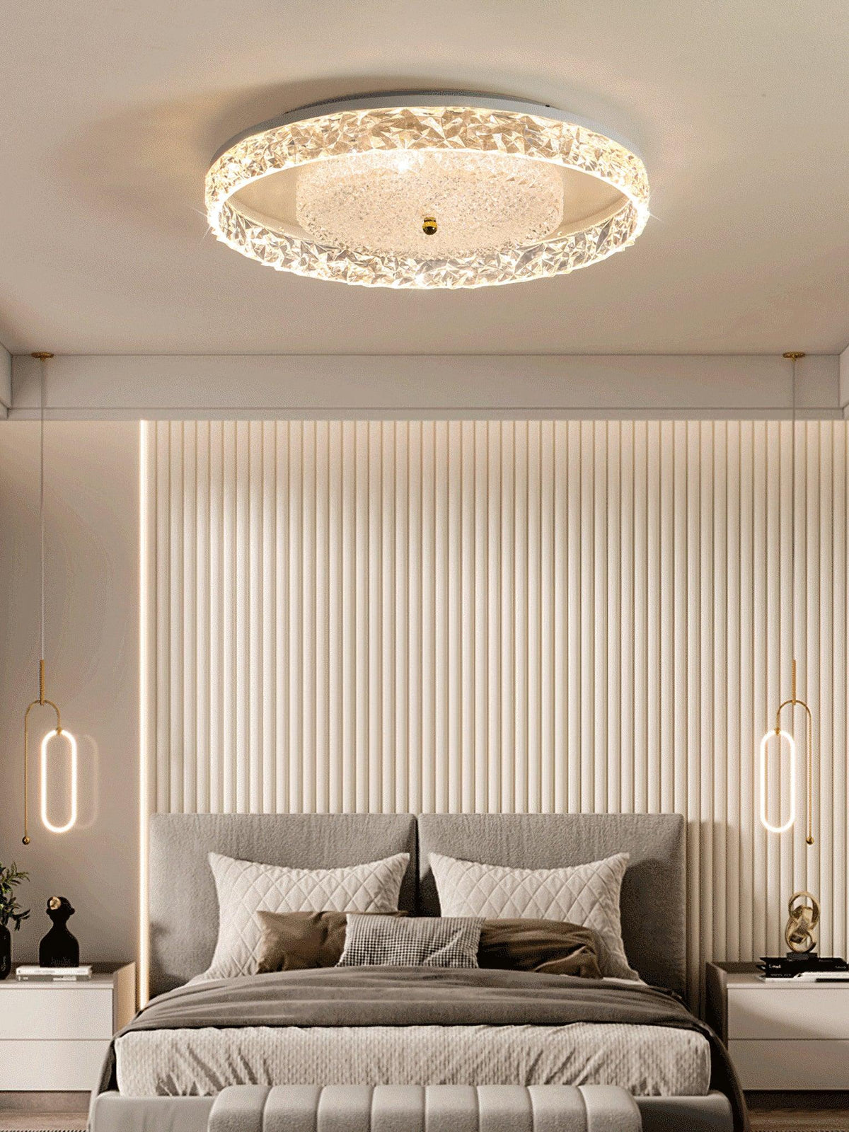 Crystal Embedded Ceiling Lamp