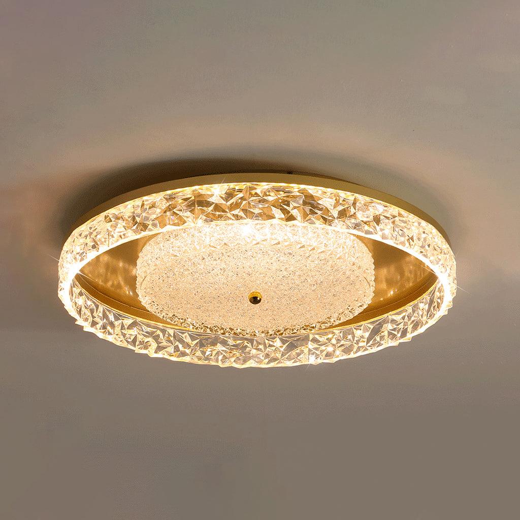 Crystal Embedded Ceiling Lamp