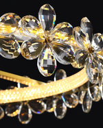 Crystal Flower Ceiling Lamp