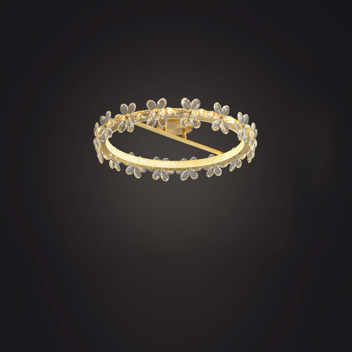 Crystal Flower Ceiling Lamp