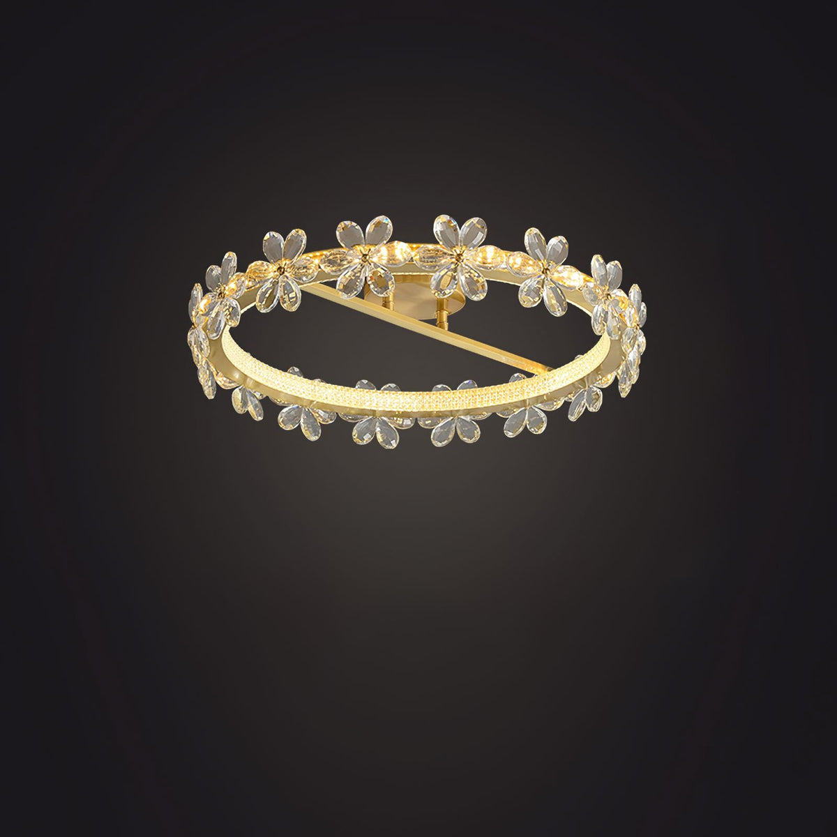 Crystal Flower Ceiling Lamp