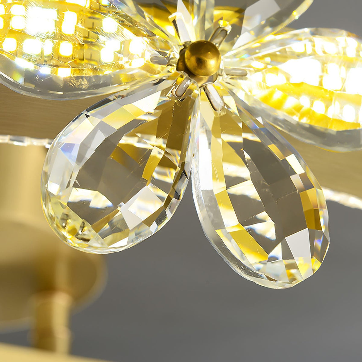 Crystal Flower Ceiling Lamp